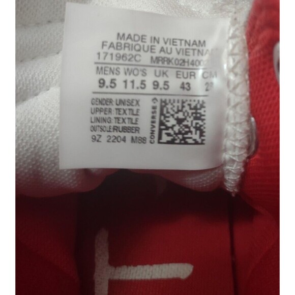 Converse UNT1TL3D High Top Not A Chuck Sneakers Size M9.5/W11.5 - Picture 6 of 9